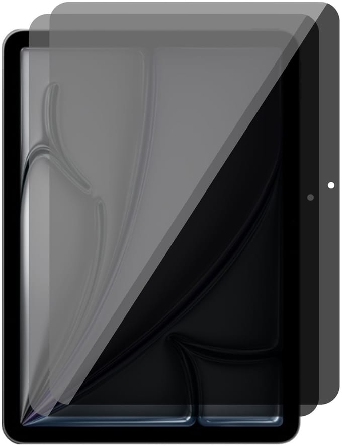 Privacy Screenprotector geschikt voor iPad Air 11 inch 2024 - 2x Volledig Dekkend Glas Screen Protector