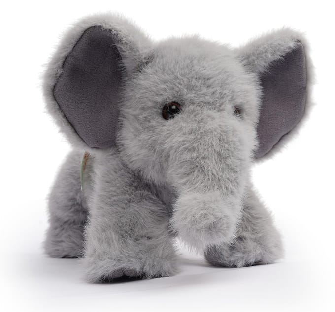 ONE LOVE Knuffel - Olifant Tai - 38Cm - Grijs - 0 Jaar