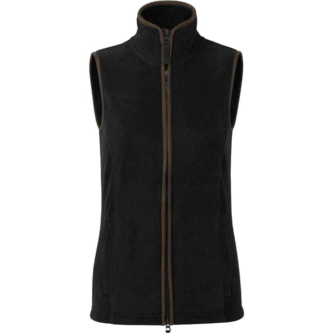 Premier Dames/dames Artisan Fleece Gilet (Zwart/Bruin)