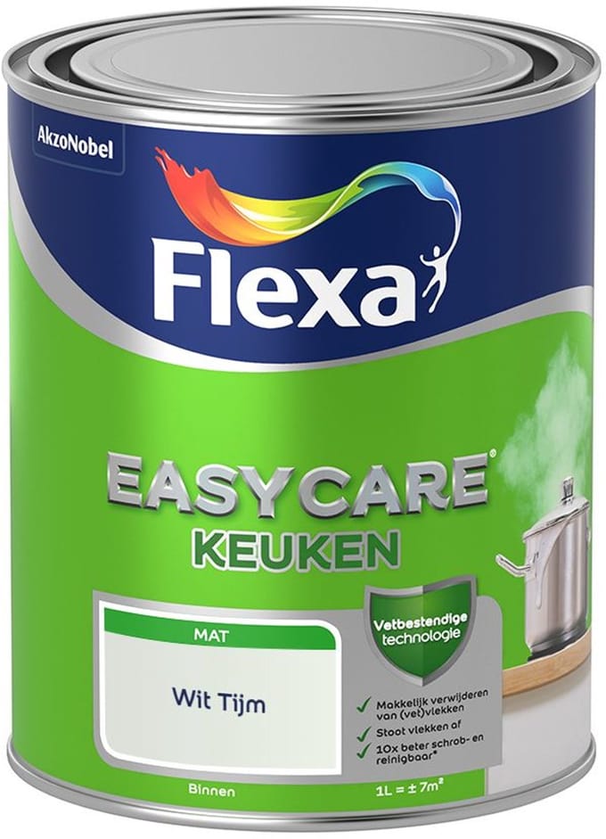 Flexa - Easycare Keuken - Wit Tijm - Mengverf - 1 L