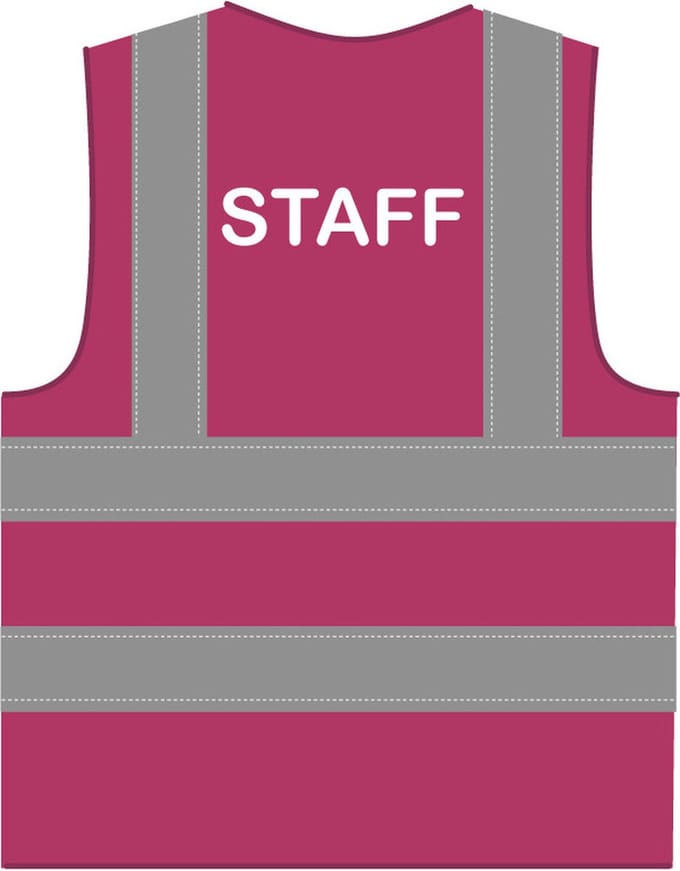 Staff hesje RWS lichtpaars