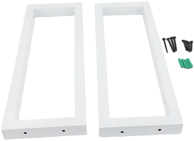 Dailygoods- Wandconsoles Set van 2 - Plankdragers - Wastafelhouder - Consolehouder - Hoogwaardige metalen constructie - Modern design - Plankbeugels