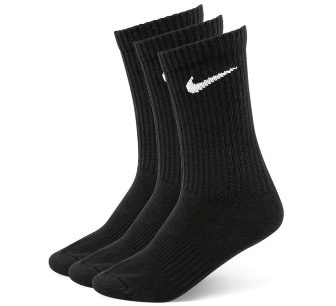 Nike Crew Sokken Unisex Combinatieset Zwart SX7664-010 M