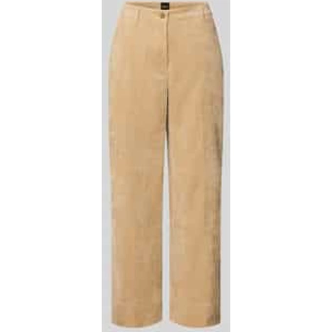 Regular fit corduroy broek met riemlussen model 'C_TACODI'