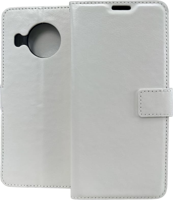 Portemonnee Book Case Hoesje Geschikt voor: Nokia X10 / X20 - Wit