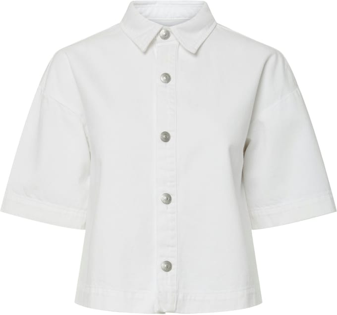 PIECES - PCSKY SS A-SHAPE DENIM TOP NOOS BC - Meisjes - Blouses