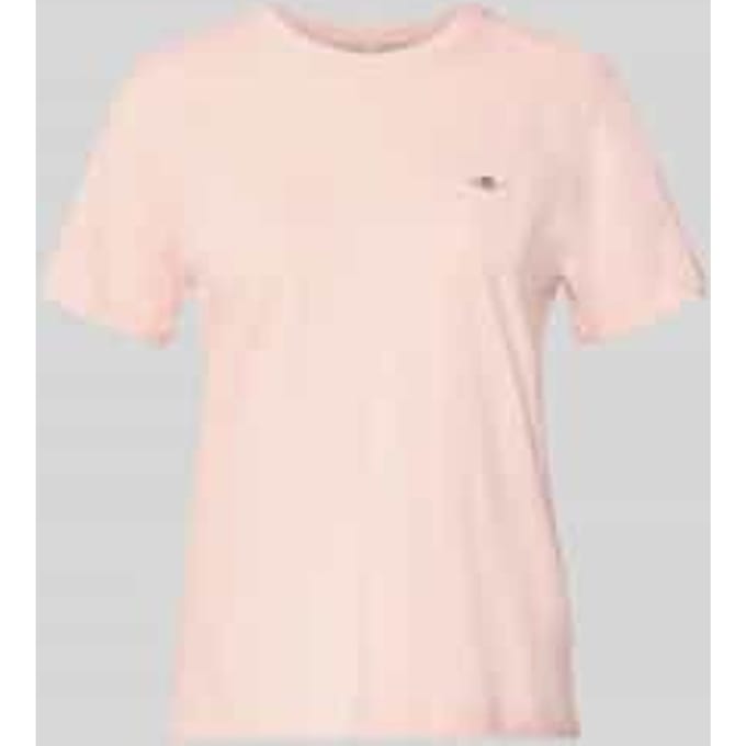 Gant Shield Regular Fit T-shirt Met Korte Mouwen Roze L Vrouw