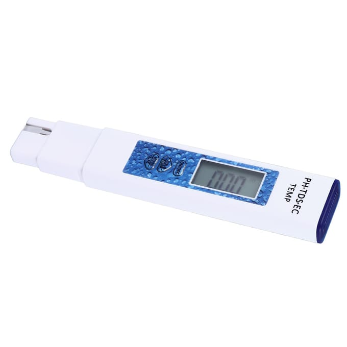 Waterkwaliteit Tester 4 in 1 PH TDS EC Temperatuur Testmeter 0?9999 ppm Nauwkeurige Monitor voor Aquaria