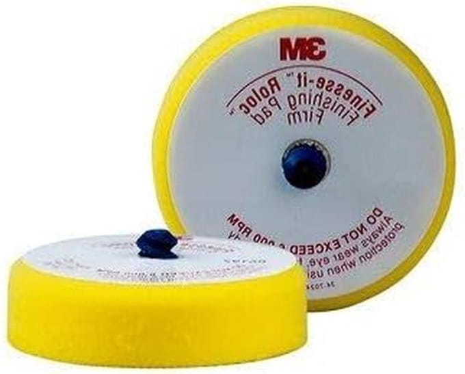 Schuimstofdrager - Schuimrubber pad - Lak polijsten - Fijne korrel - 75 mm - Zwart