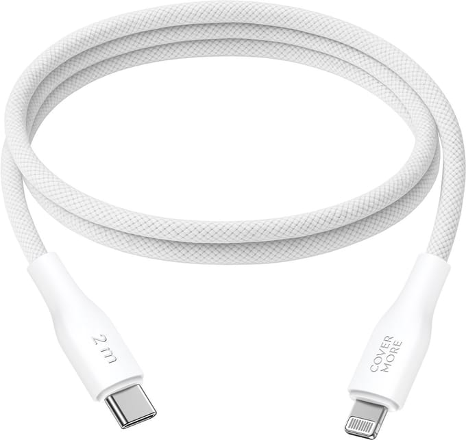 Usb C naar Lightning kabel - Oplaadkabel geschikt voor iPhone 14 13 12 11 x - Snellader - Datakabel - Power delivery - Lang - 2 meter - Stevig - Wit