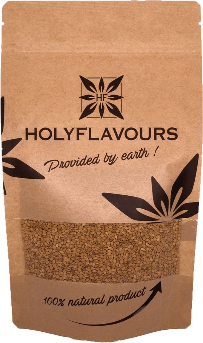 Sesamzaden Ongepeld Geroosterd - 100 gram - Holyflavours