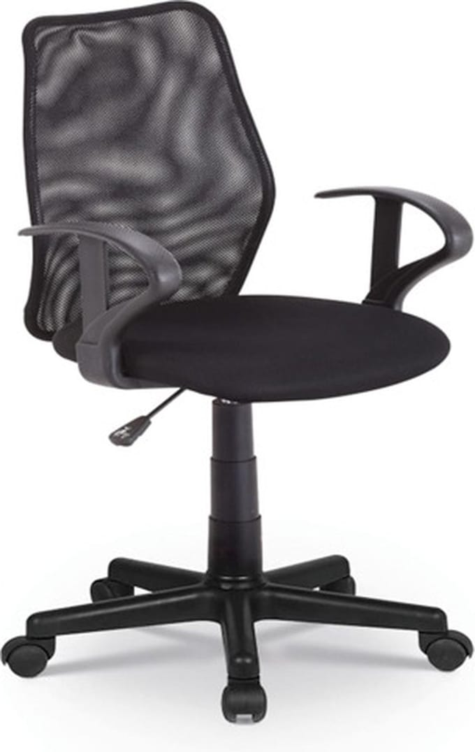 Rousseau-Kantoorstoel-Job-polyester-zwart
