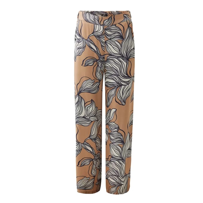 Grafisch Bloemmotief Wijde Broek Dames Mexx