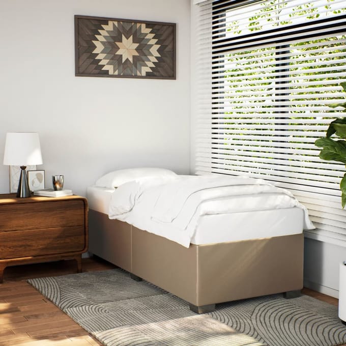 vidaXL - Bedframe - kunstleer - cappuccinokleurig - 80x200 - cm