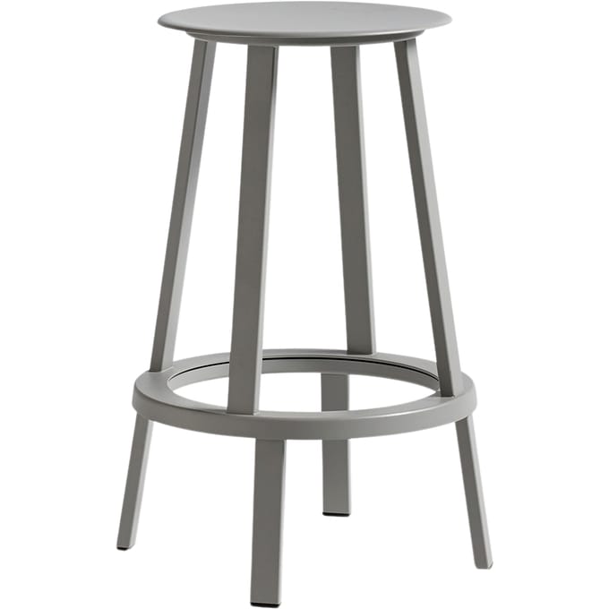 HAY - Revolver Stool barkruk - Hoogte 65 cm - grijs - grau