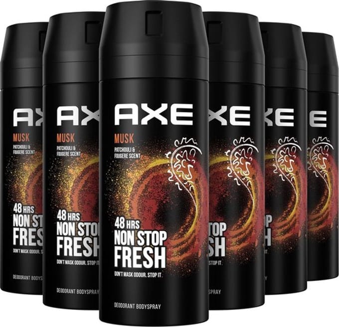 6x Axe Deospray - Musk 150 ml