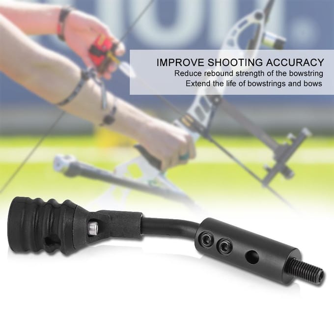 Rubberen Boogschieten Jacht Compound Boog Pees Stop Demper Beugel Montage Stabilisator Demper
