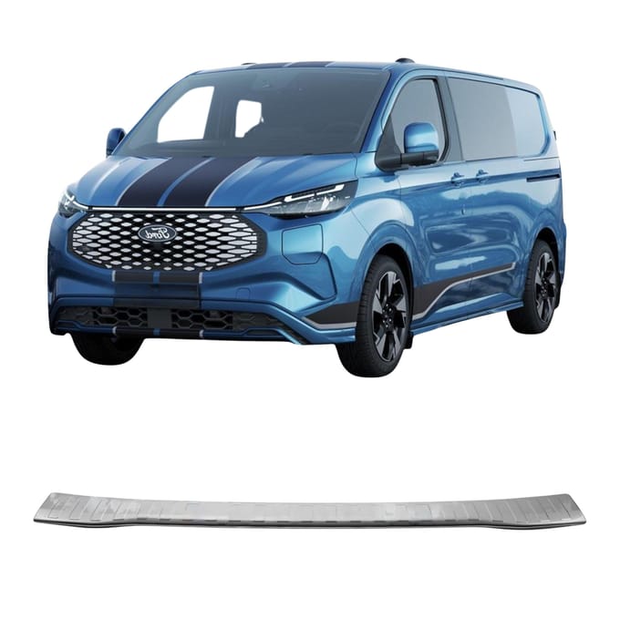 Bumper sierstrip van roestvrij staal met chroomafwerking voor Ford Custom 2023-
