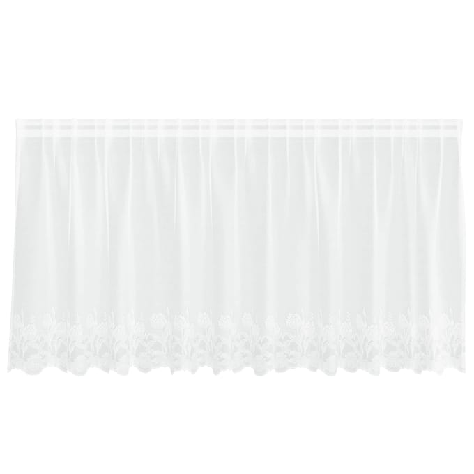 vidaXL Kantgordijn Wit 100 x 300 cm Polyester