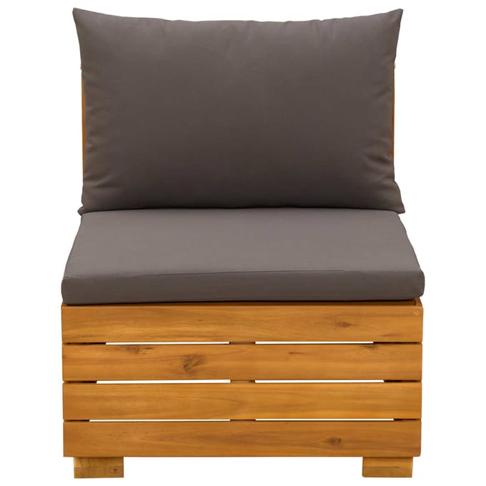vidaXL - Tuinstoel - Midden - Massief - Acacia - Hout - Bruin