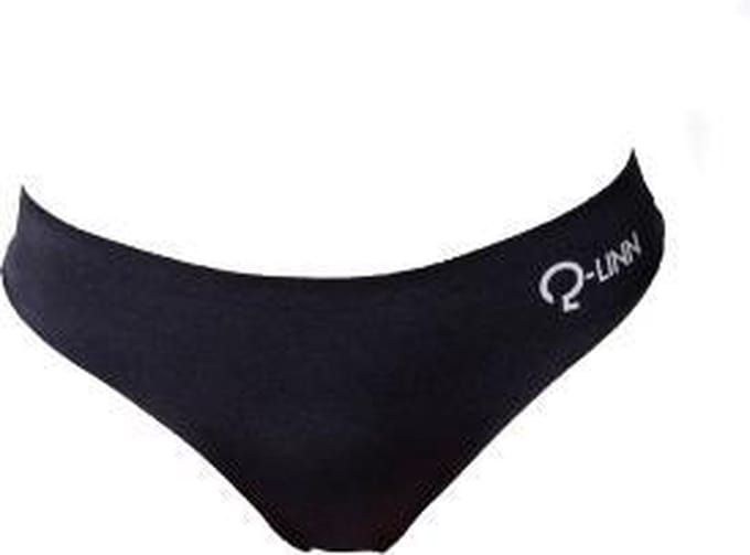 Thong / string, naadloos, zwart, black
