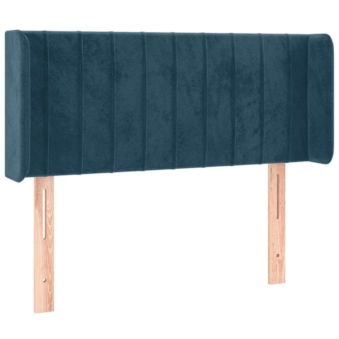 vidaXL - Hoofdbord - LED - 93x16x78/88 - cm - fluweel - blauw
