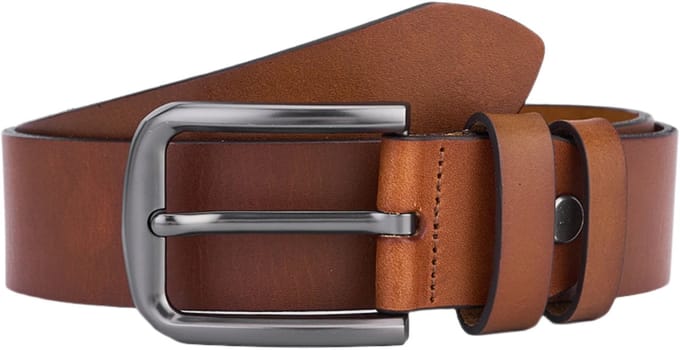 De Lederwaren Ambacht - Heren Riem - Rundleer - Cognac - Maat 90