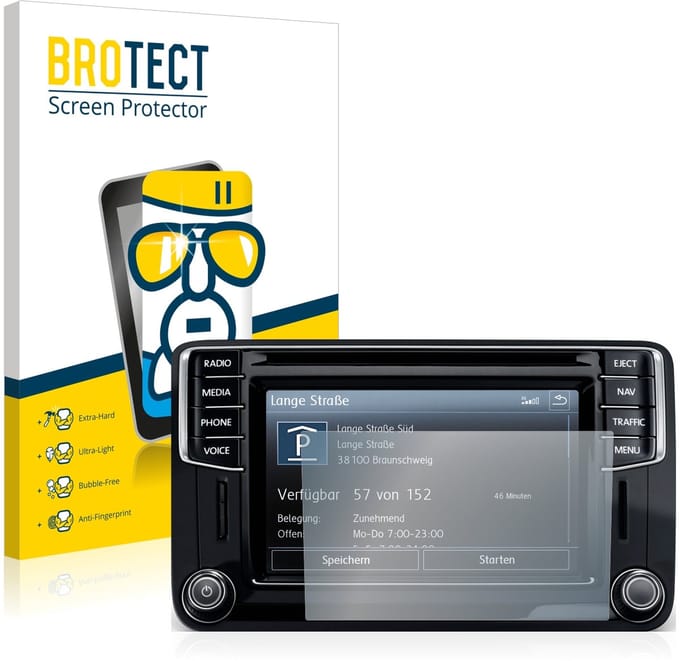 Screenprotector voor Volkswagen Caddy 2015 Discover Media 6.5" 2015 Beschermglas transparant