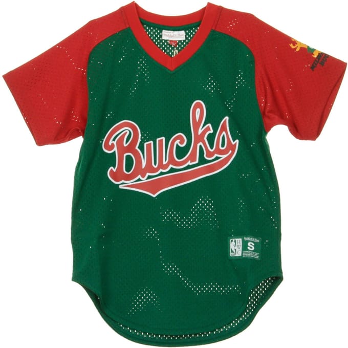 NBA Final Seconds Mesh-jersey met V-hals, Milbuc voor heren