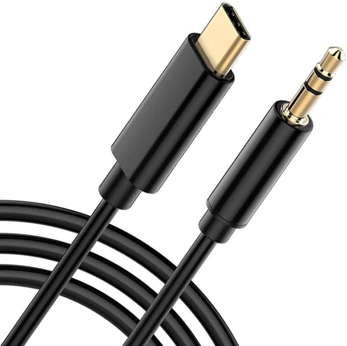 Gembird USB-C naar 3.5 mm AUX Kabel - 1.5 Meter - Zwart - Universeel Compatibel