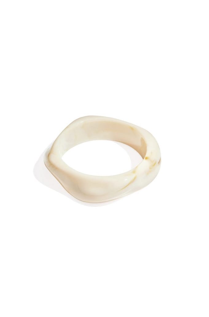 Yehwang - Armband - Bangle - Gebroken Wit - Acryl