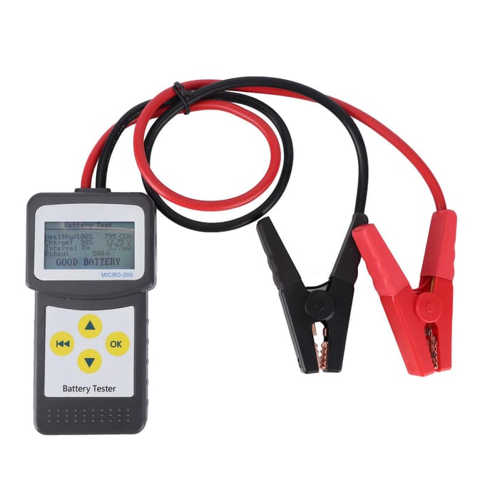 MICRO‑200 12V Auto CCA Batterijtester Capaciteitsanalysator met USB-interface Auto Diagnostisch Gereedschap black