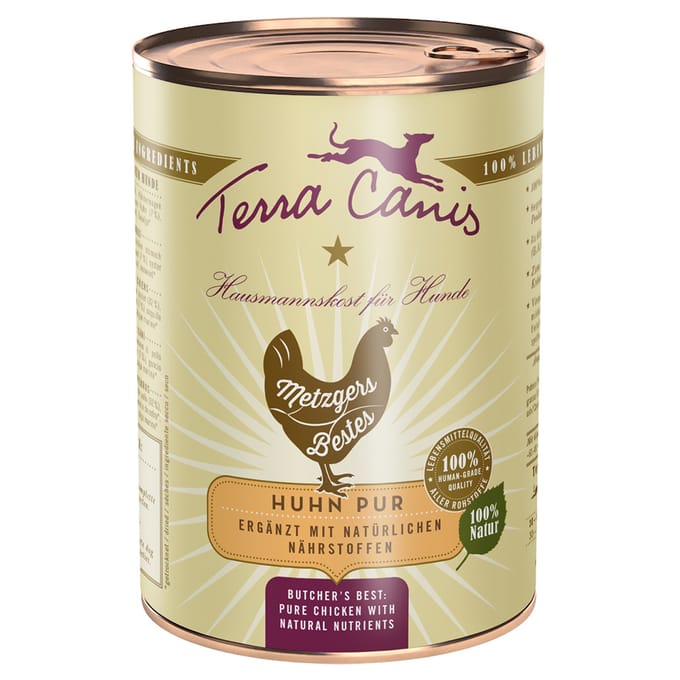 6 x 400 g Terra Canis Butchers Best Pure Chicken hondenvoer nat