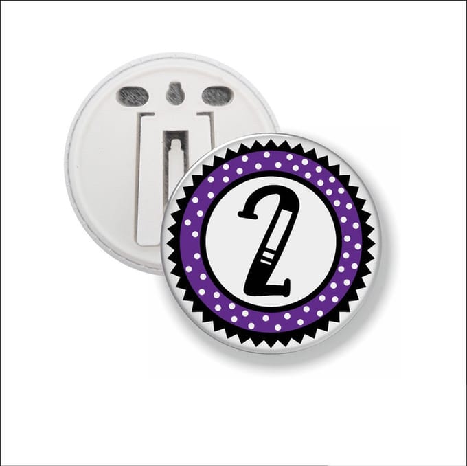 Button Met Clip 58 MM - 2