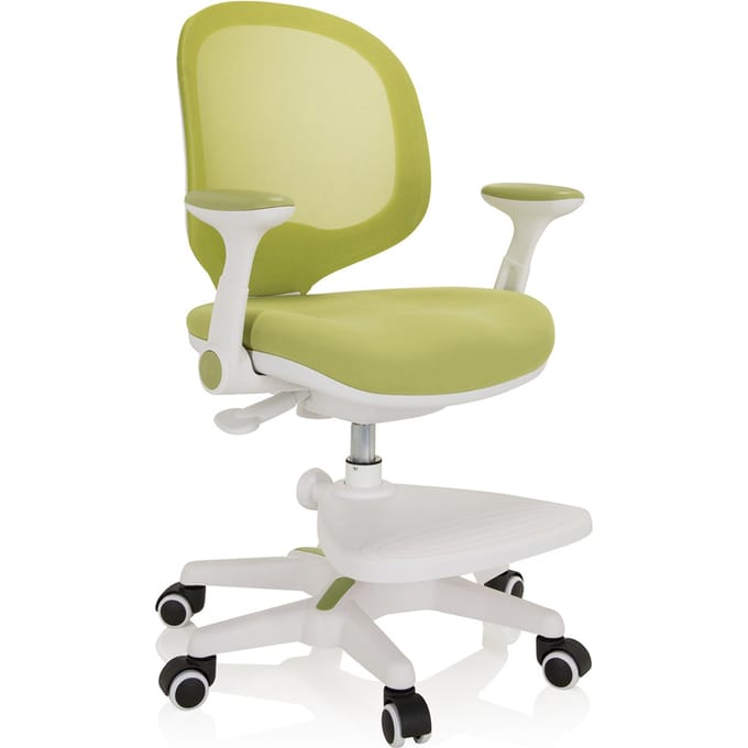 Kinder bureaustoel KID ERGO groeit mee met het kind Stof/Netstof groen hjh OFFICE