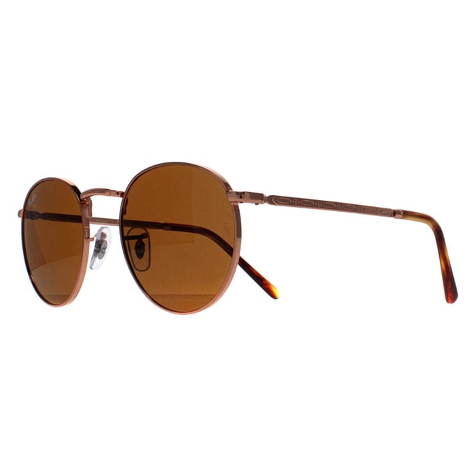 Ray-Ban Rond Unisex Roségoud Bruin RB3637 Nieuw Rond
