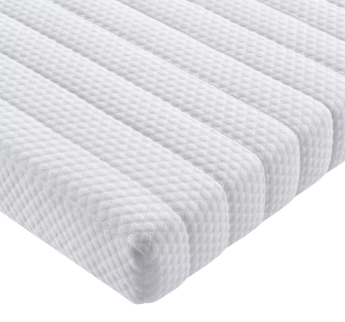 Topdekmatras - Topper 70x200 - HR60 koudschuim - Cooltouch - 10 cm dik - Medium/stevig