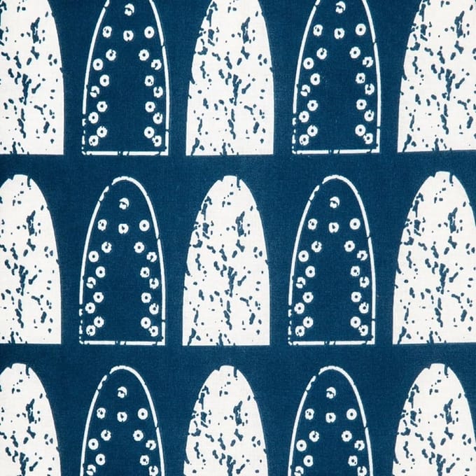 Deluxe Strijkplankhoes met Hittebestendige Katoen, Navy/Wit - Perfecte Pasvorm en Stijl