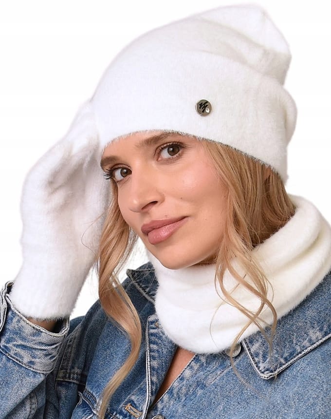 Alur - Dames Winter Set - Czapka Beanie - Komin - Rękawice