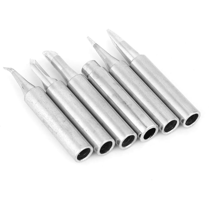 6 STUKS Vervangende Soldeerboutpunten Koperen Soldeertips 6,25 mm Diameter