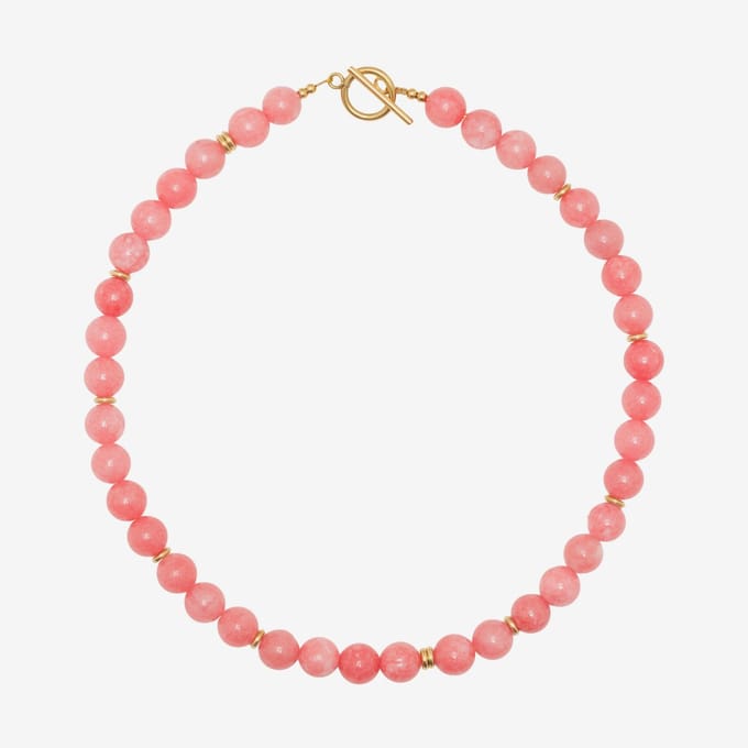 Essenza Natural Stones Necklace Red