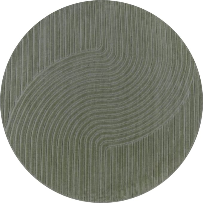 Binnen- en buitenkleed Cotara groen 120 cm rond
