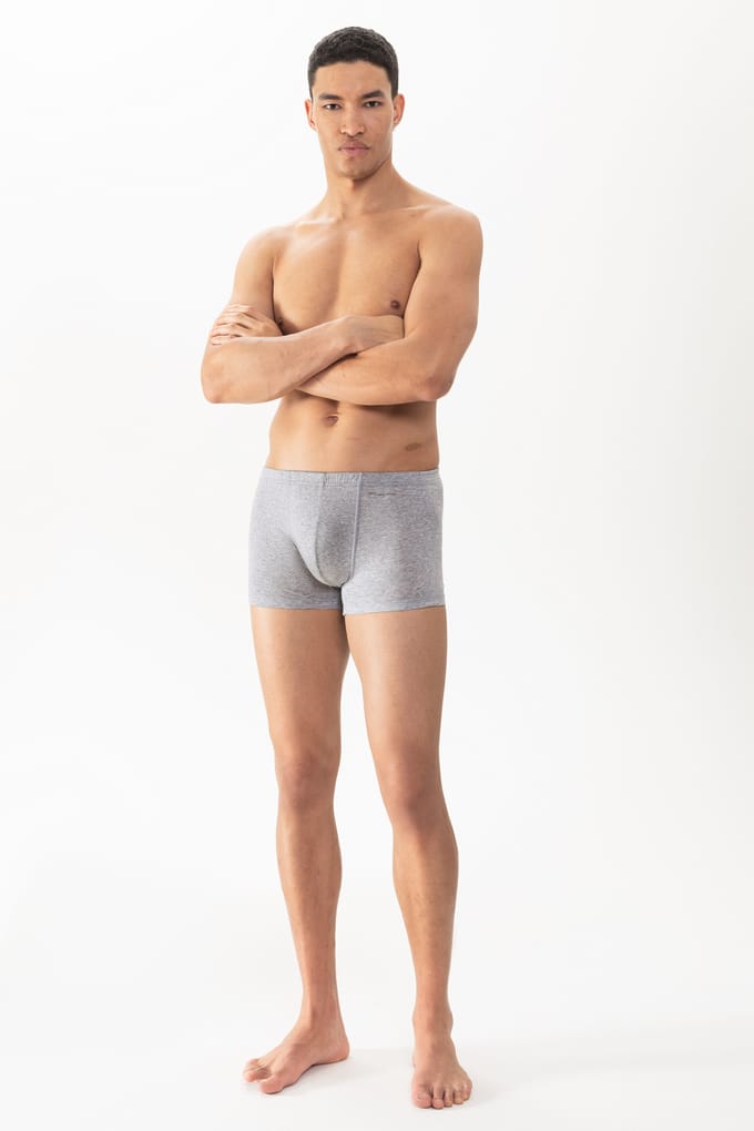 Herenshorty Serie Casual Cotton Light Grey Melange