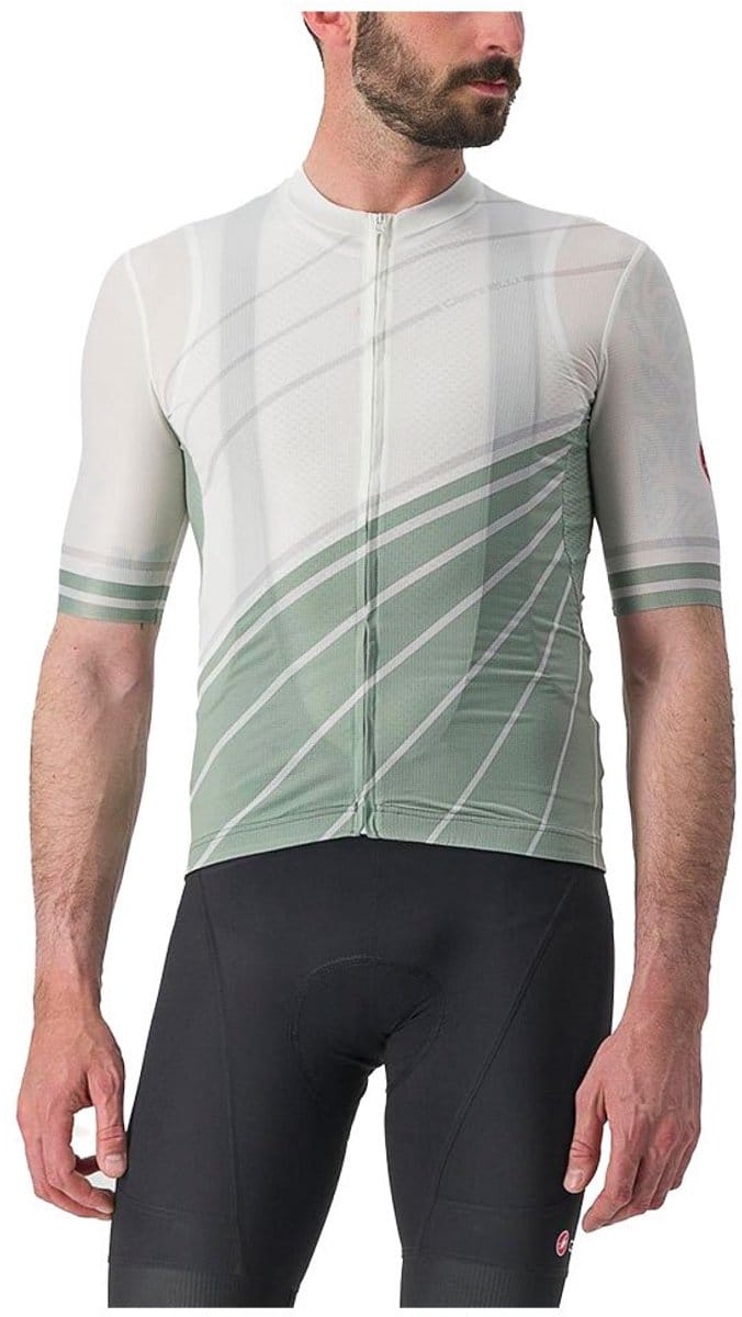 Castelli Speed Strada Korte Mouw Wielertrui Groen,Wit M Man