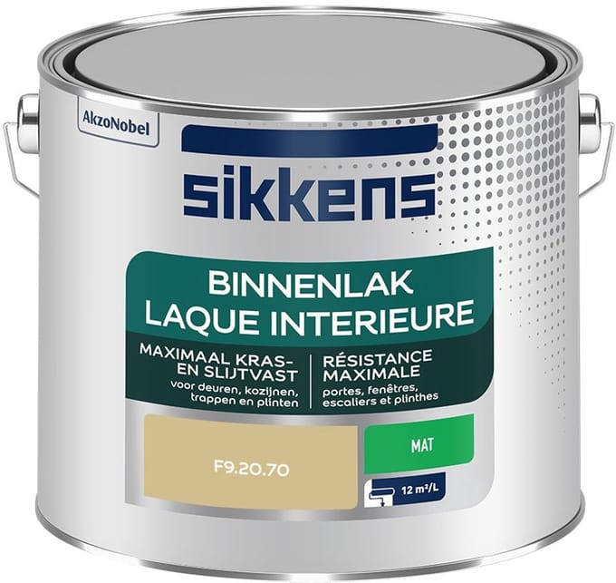 Sikkens - Binnenlak Mat - F9.20.70 - Mengverf - 2,5 L
