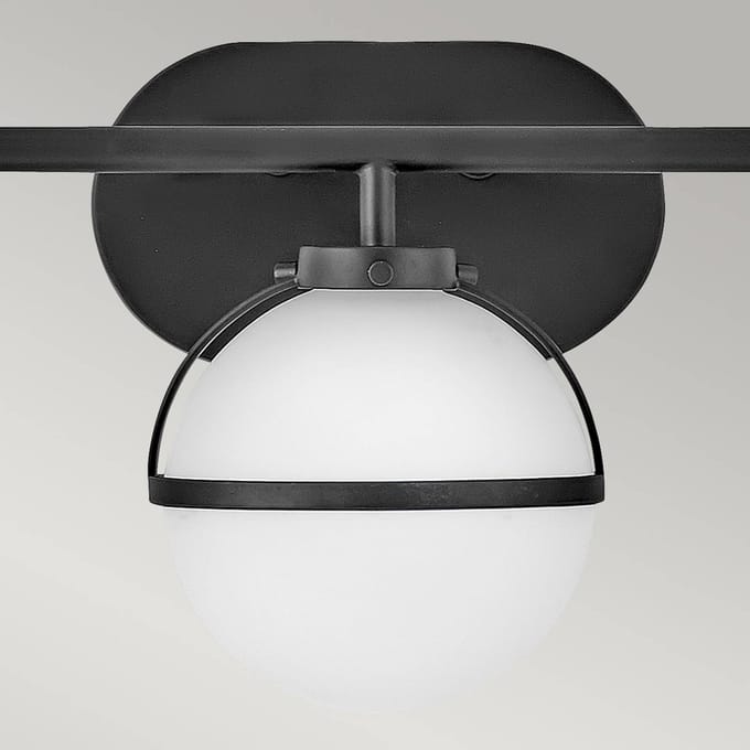Hinkley LED Badkamerarmatuur Hollis | 3X E14 Max 40W | IP44 | Black