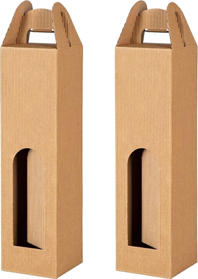 Wijndoos in Open Golf voor 1 Fles 9x9x33 cm