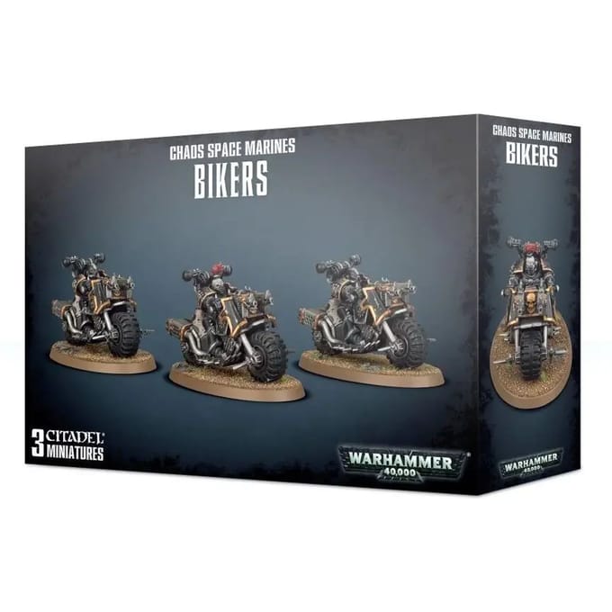 Beeldje Games Workshop Warhammer 40k - Space Marine du Chaos Motards