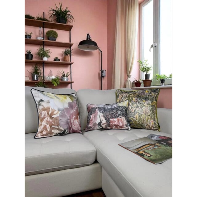 Jacquard Velvet Leopard Kussenhoes | Jacquard - Velours / Fluweel - Polyester | 30 x 50 cm