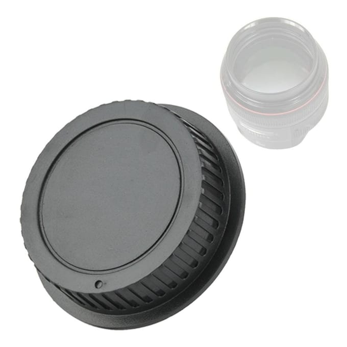 5 stuks Plastic Draagbare Zwarte Achterlensdop Cover Voor Canon Camera Lenzen black